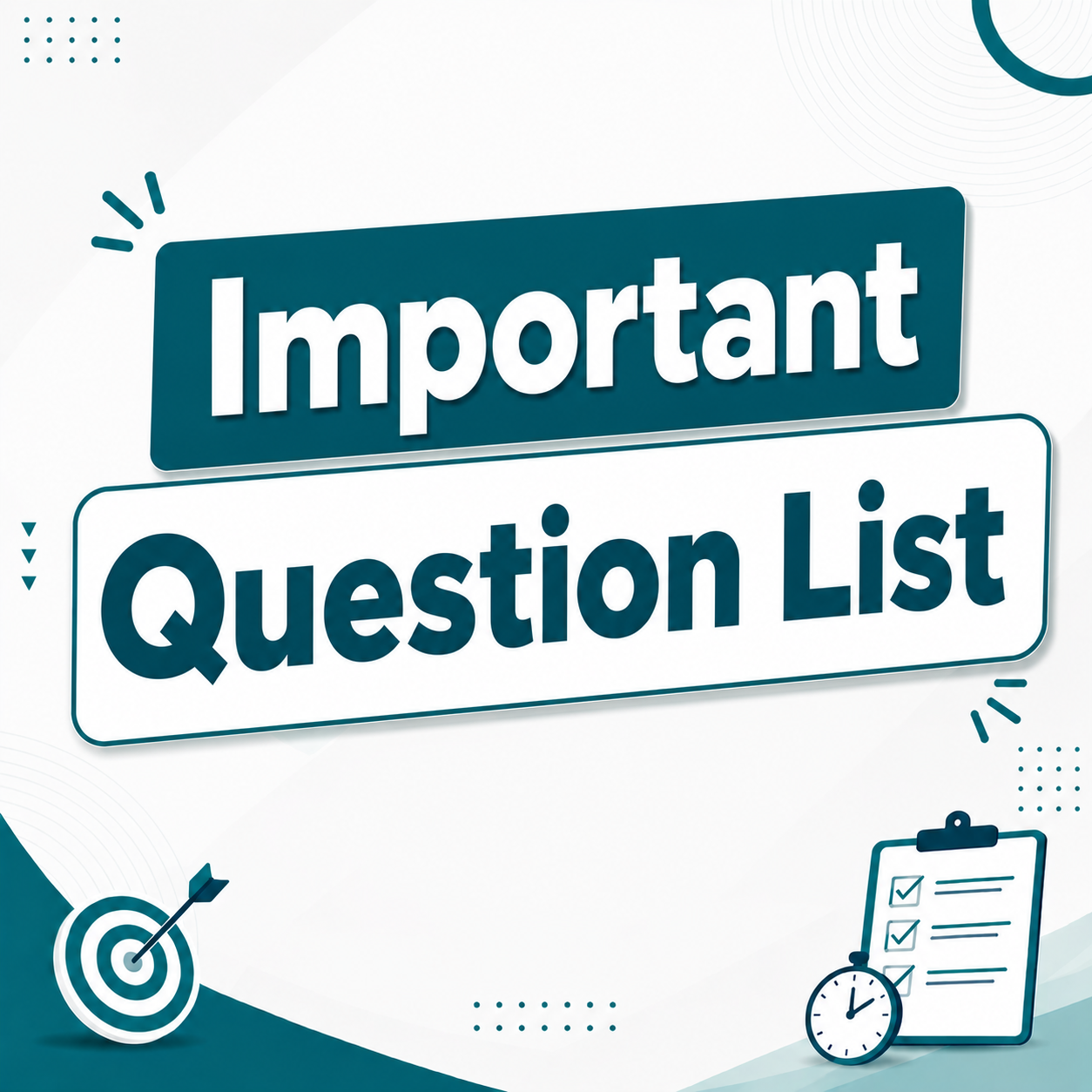 Important question list